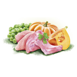 Корм вологий Brit Care Christmas for Dogs Rabbit with Turkey для дорослих собак різдвяна вечеря з кроликом та індичкою 400 г
