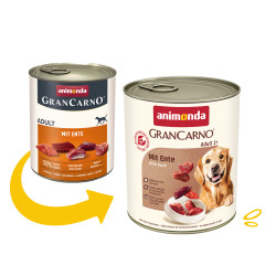 Корм вологий GranCarno Adult with Duck для дорослих собак з качкою 800 г