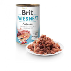 Корм вологий Brit Care Pate and Meat для дорослих собак з лососем 400 г