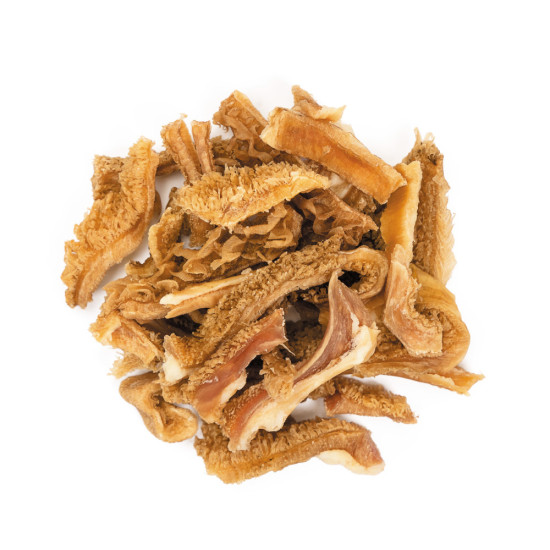 Натуральні сушені ласощі для собак Рубець яловичий сушений слайсами 50 г