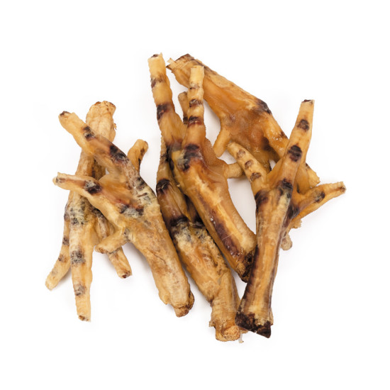 Натуральні сушені ласощі для собак Лапи курячі сушені 1000 г