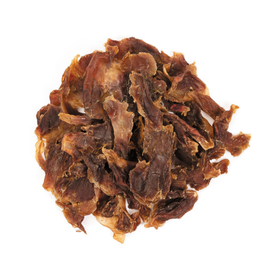 Натуральні сушені ласощі для собак Шлунок курячий сушений слайсами 100 г