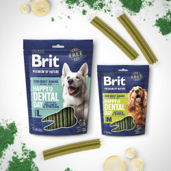 Ласощі Brit Premium Dental Snacks L для cобак великих порід з колагеном і спіруліною 250 г