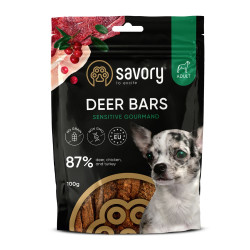 Джерки Savory Bars With Venison батончики для собак з олениною 100 г
