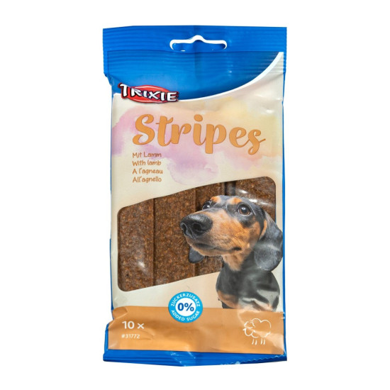 Ласощі Trixie Stripes with Lamb для собак полоски з ягням 100 г 10 шт