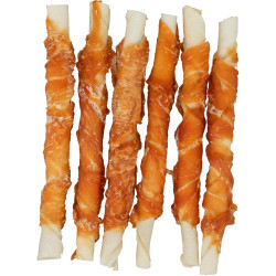 Ласощі Trixie Denta Fun Chewing Rolls для собак Паличка для чищення зубів з куркою 12 см 70 г 6 шт