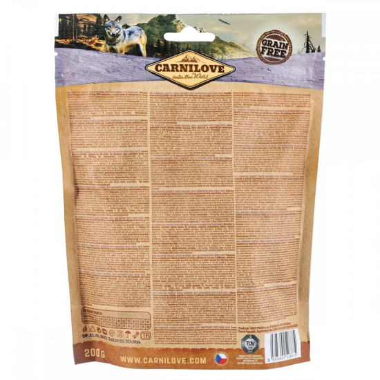 Ласощі Carnilove Dog Crunchy Snack Mackerel with Raspberries для собак для міцного імунітету зі скумбрією та малиною 200 г