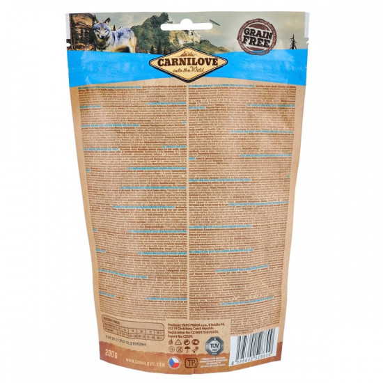 Ласощі Carnilove Dog Semi Moist Snack Sardines with Wild Garlic для собак для уповільнення процесів старіння з сардиною та д