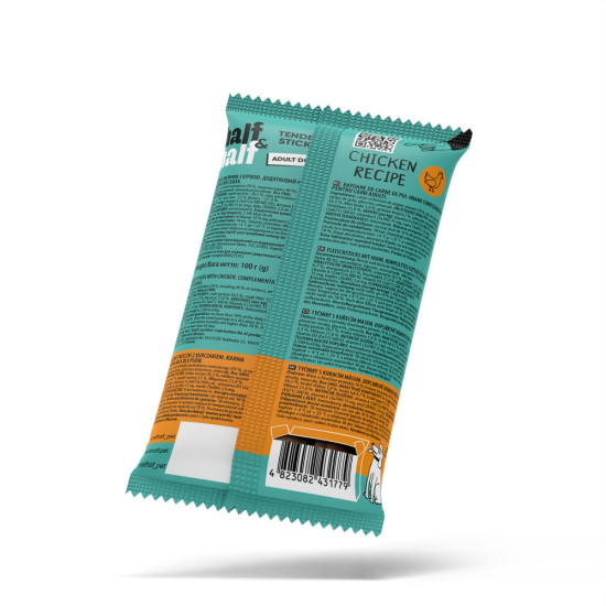 Ласощі HalfHalf м ясні палички для собак, з куркою 100 г