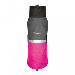 Попона Pet Fashion Roy для собак малиновий/сірий 7XL