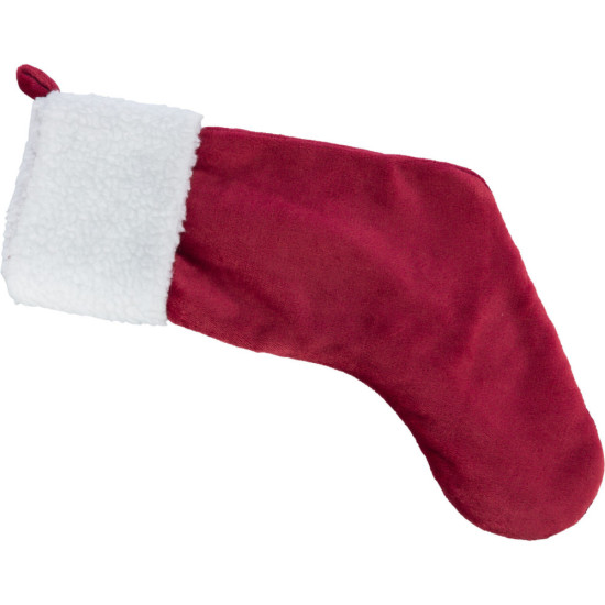 Панчоха Trixie Різдвяна плюш червона 47см