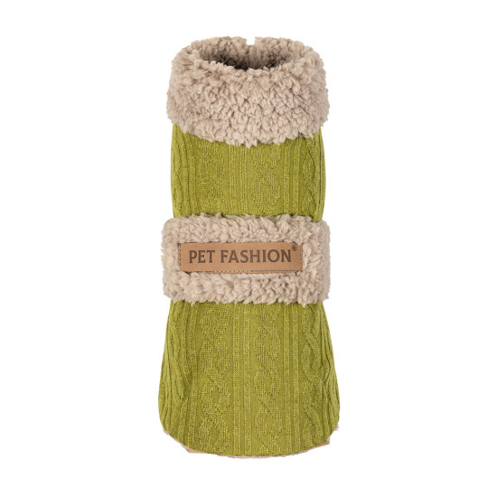 Попона для собак Gigi Pet Fashion, L фісташковий, бежевий