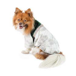 Куртка для собак Bony Pet Fashion,  S білий, зелений