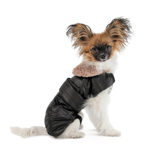 Попона Pet Fashion Ted для собак чорний/сірий L