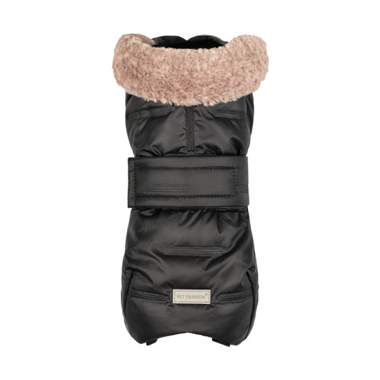 Попона Pet Fashion Ted для собак чорний/сірий XS