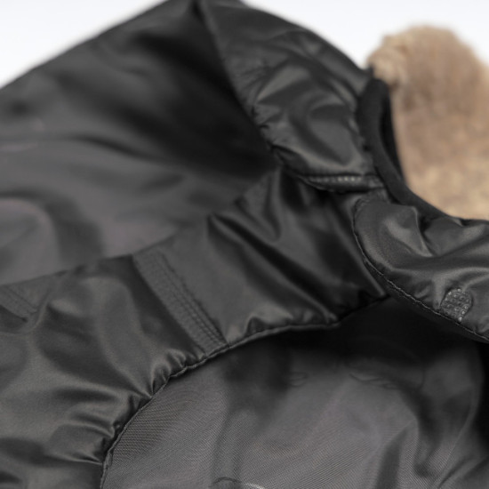 Попона Pet Fashion Ted для собак чорний/сірий XS