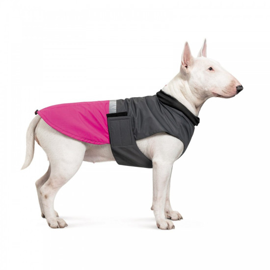 Попона Pet Fashion Roy для собак малиновий/сірий 5XL