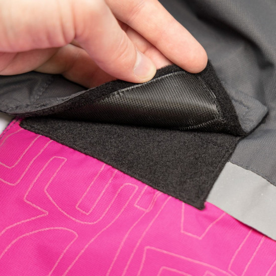 Попона Pet Fashion Roy для собак малиновий/сірий 5XL