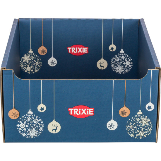 Короб Trixie для ласощів картонний з різдв яним принтом 30,5х15,5х36 см