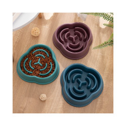 Миска-лабіринт WahoPet для собакдля повільного годування пластикова коричнева