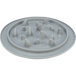 Миска-килимок Trixie для собак для повільного годування сіра термопластична гума d-24 см