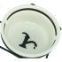Миска Trixie Water керамічна для собак 0,25 діаметр 13 см біло-чорна