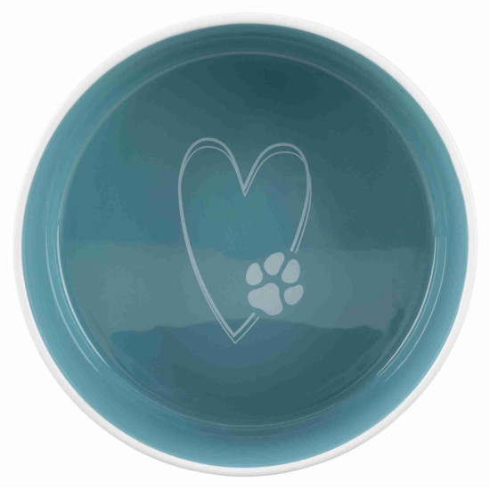 Миска Trixie для собак Pet_s Home бірюзова керамічна 300 мл 12 см