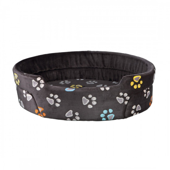 Лежак Trixie Jimmy для собак з лапками пінопластова підкладка сіро-коричневий плюш 85х75 см