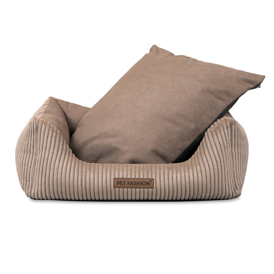 Лежак Pet Fashion DEVID для собак пісочний 62*50*19