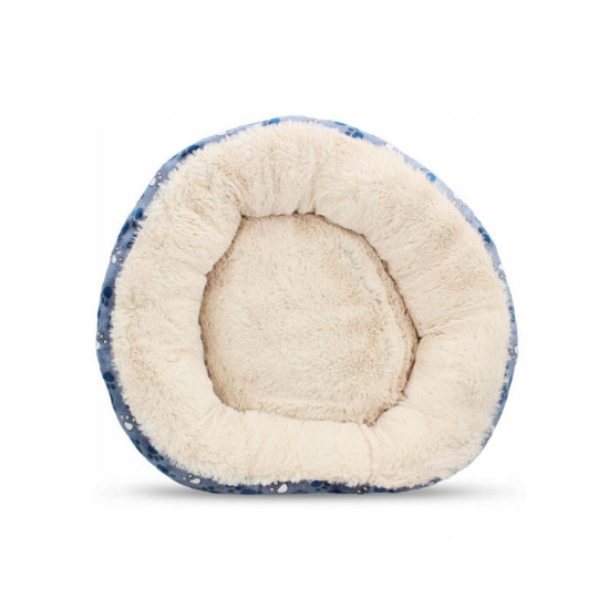 Лежак Trixie для собаки Tammy з лапками та наповнювачем із флісу темно-синій плюш 70 см