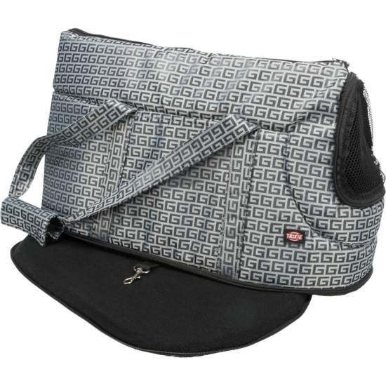 Сумка-переноска Trixie для собак Riva до 7кг з поліестеру срібна 26x30x45 см