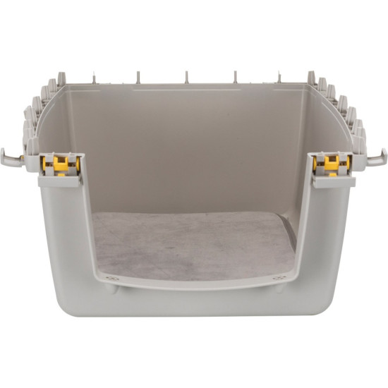 Контейнер-переноска Trixie для собак Gulliver 5 вагою до 25 кг сіра пластик розмір M 58x60x79 см