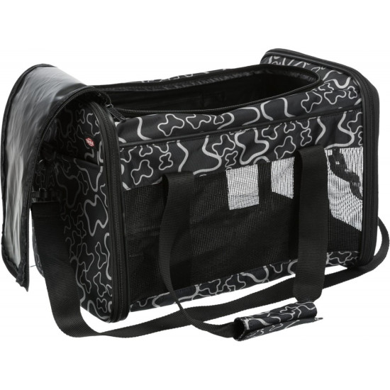 Сумка-переноска Trixie для собак Adrina до 7кг з поліестеру з кісточками чорна 26x27x42 см