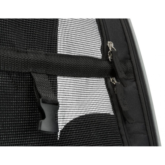 Сумка-рюкзак Trixie для собак Trolley до 8кг з поліестеру чорна/сіра 32х45х25 см