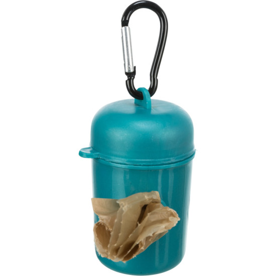 Контейнер Trixie для збиральних пакетів пластиковий з 2 рулонами пакетів для фекалій розмір М 20 шт/рулон