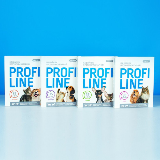 Нашийник Provet PROFILINE для котів та собак інсектоакарицид фуксія 35 см