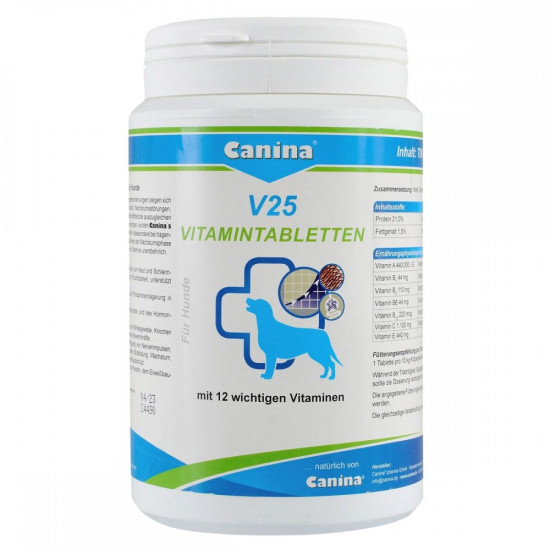 Вітамінний комплекс Canina V25 Vitamintabletten для собак 700 г 210 табл.