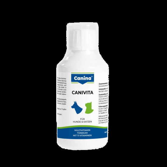Вітамінний комплекс Canina Canivita для котів та собак універсальний зі швидким ефектом тонік 250 мл