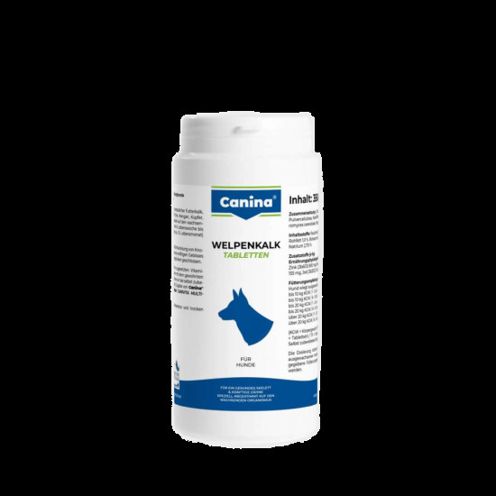 Мінеральний комплекс Canina Welpenkalk для цуценят та молодих собак 350 г 350 табл.