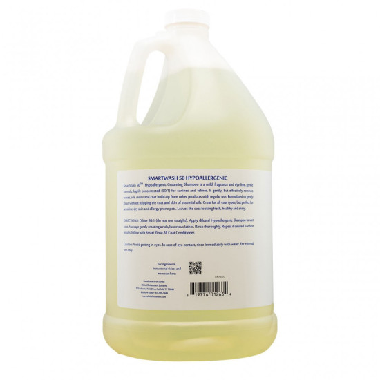 Шампунь Chris Christensen Smartwash50 для собак та котів  гіпоалергенний   3,8л