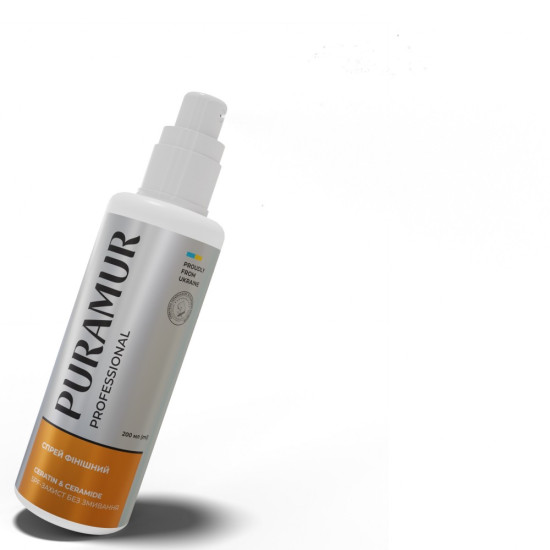 Спрей фінішний PURAMUR Ceratin and Ceramide SPF-захист без змивання 200 мл