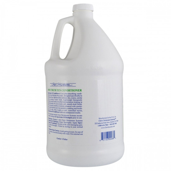 Кондиціонер Chris Christensen Spectrum Ten для собак та котів для тонкої та шовковистої шерсті 3,8 л