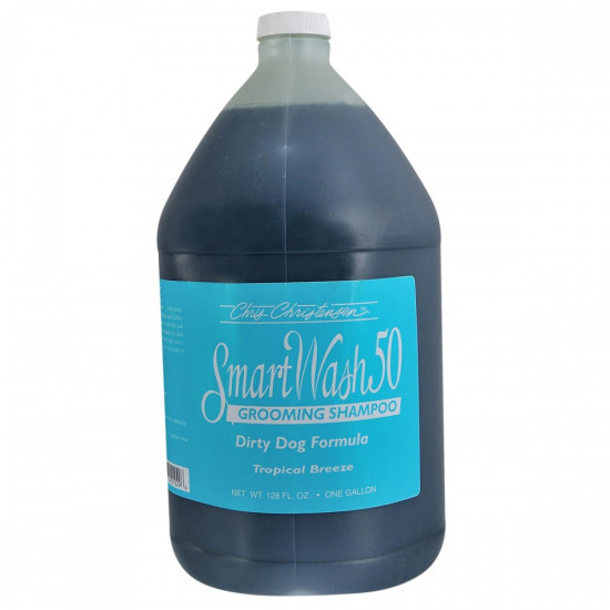Шампунь Chris Christensen Smart Wash 50 Tropical Breeze для собак та котів тропічний бриз 3,8 л