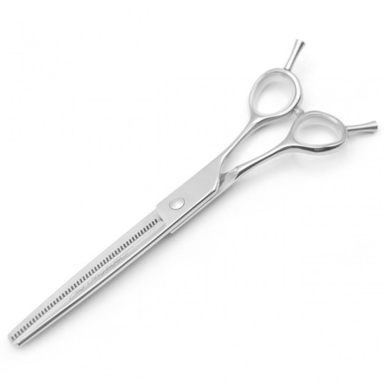 Ножиці  Chris Christensen Adalynn Rose для грумінгу  7 дюймів широкі  срібні