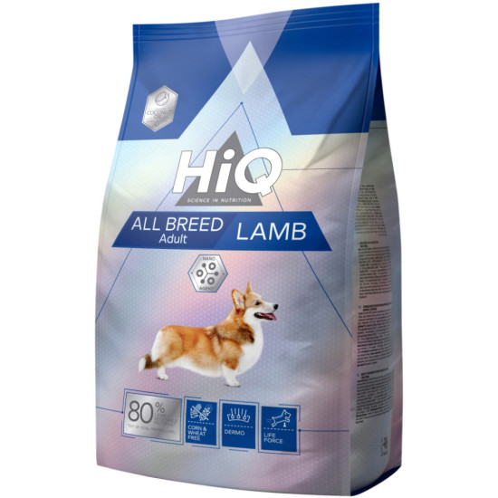 Сухий корм для собак HiQ All Breed Adult Lamb 2.8 кг (HIQ46479)