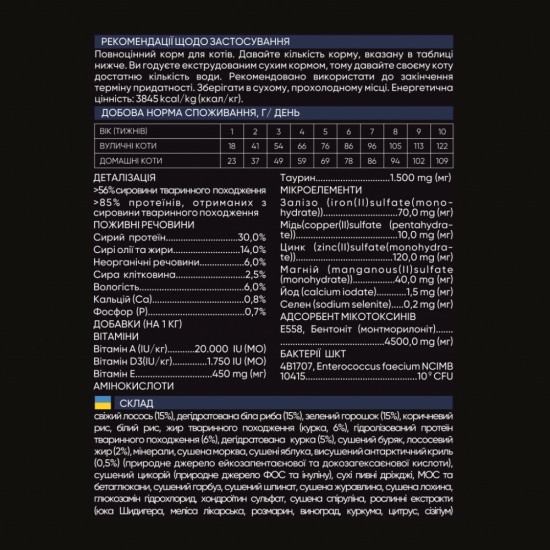 Сухий корм для кішок Savory Adult Cat Gourmand Fresh Salmon and White Fish 400 г (4820232630013)