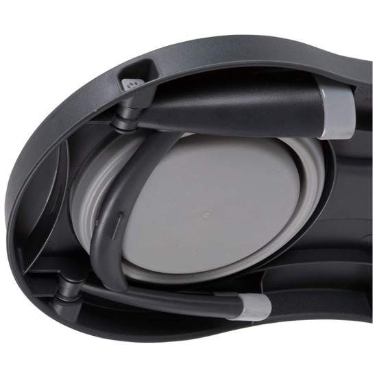 Посуд для собак Dexas Миска подвійна на складній підставці-велика 600 мл світло-сіра (0084297309039)