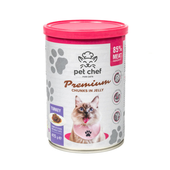 Вологий корм для кішок Pet Chef З індичкою 415 г (4820255193595)