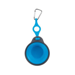 Посуд для собак Dexas Дорожня складна миска Тревел Кап з кріпленням на пляшку 240 мл (блакитна) (0084297308964)