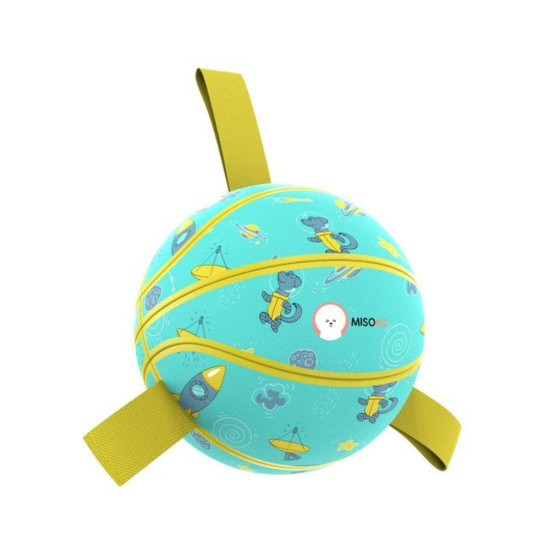 Іграшка для собак MISOKO&CO М'яч надувний у формі баскетбольного м'яча блакитний 15 см (KINMSK70116)